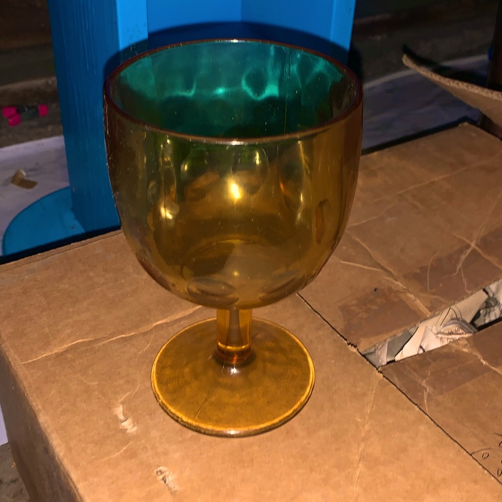 Set of 6 Yellow Goblets